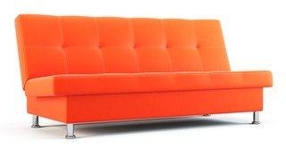 Диван-кровать Бомонд, оранжевый