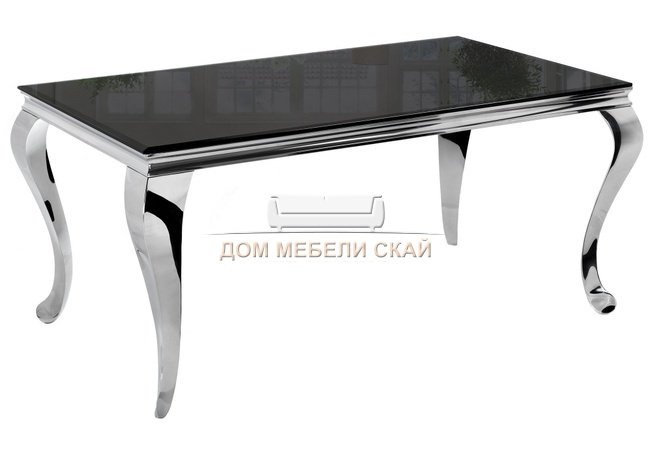 Стол обеденный стеклянный Sondal 160 см черный