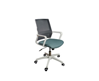 Офисное кресло Бит белый, серый/темно-серый