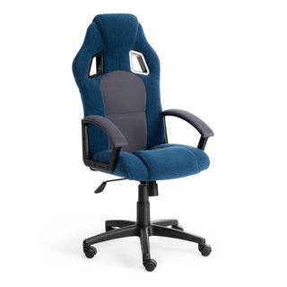 Игровое кресло Driver, синий/серый флок
