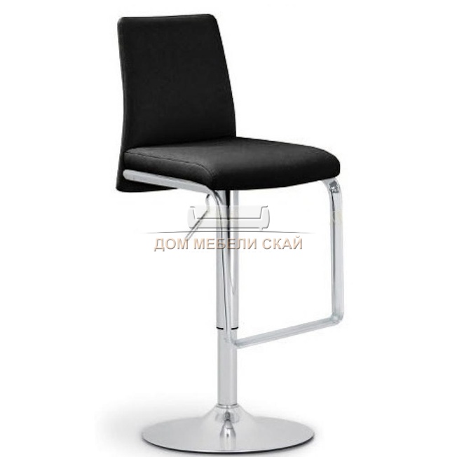 Барный стул NINA/SG, экокожа черного цвета